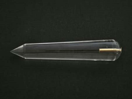 Laser Crystal with Gold-14 cm-134 g-G374SNGSG