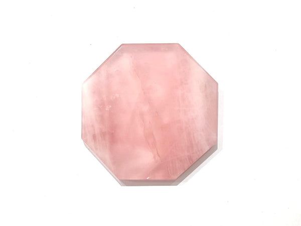 Rose Quartz Coaster - Octagon