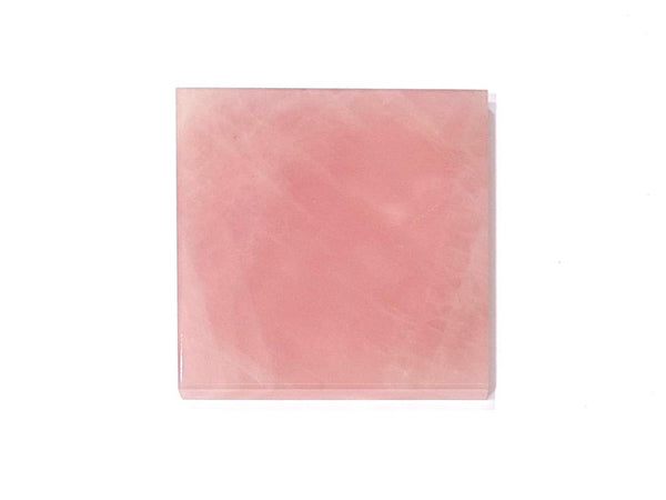 Rose Quartz Coaster - Square