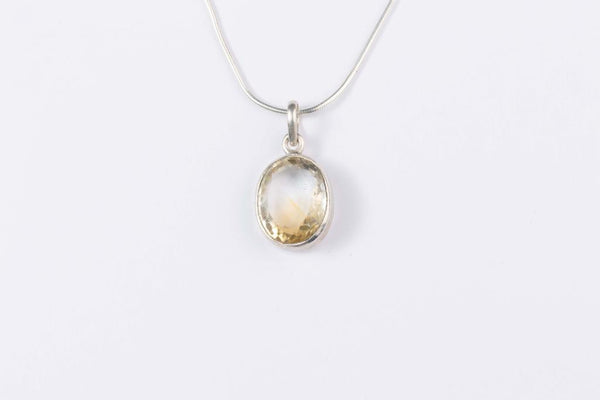 Silver Pendants - Citrine