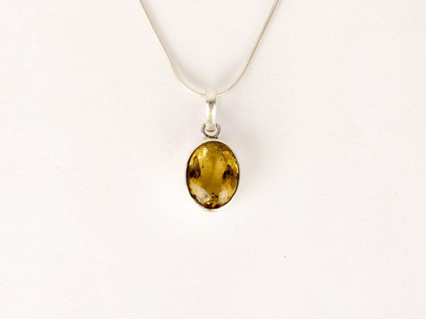 Silver Pendants - Citrine High Grade