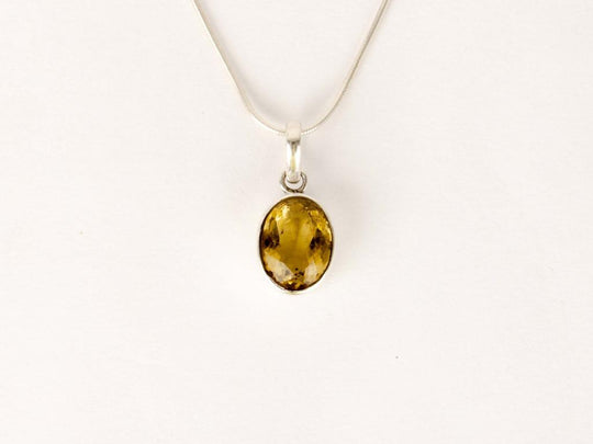 Silver Pendants - Citrine High Grade