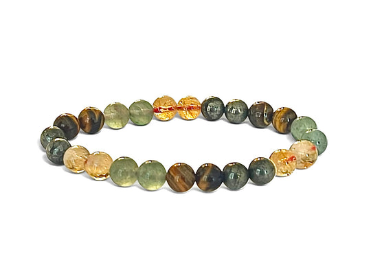 Money Magnet Bracelet – Citrine, Green Jade, Pyrite & Tiger Eye