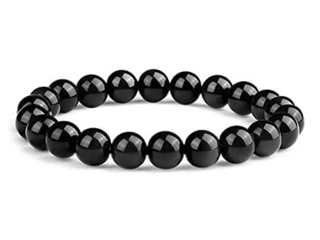 Black Obsidian Beads Bracelet