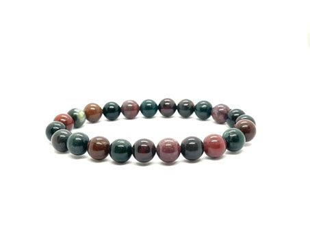 Blood Stone Beads Bracelet