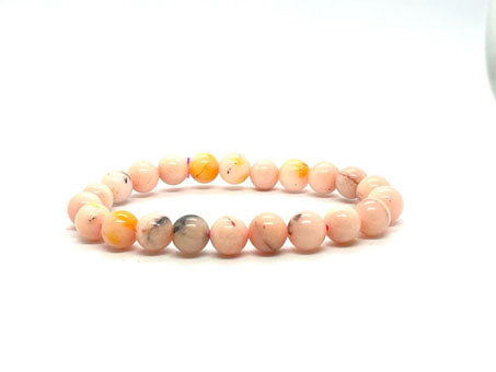 Pink Opal Beads Bracelet