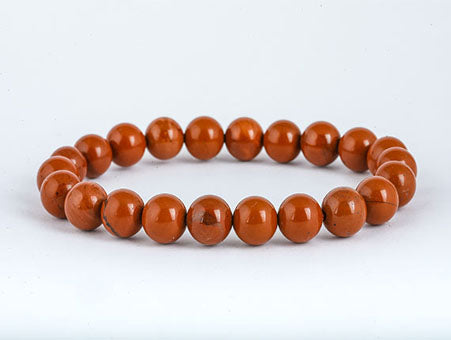 Red Jasper Beads Bracelet