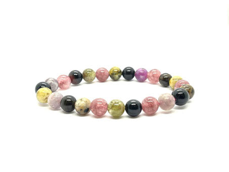 Watermelon Tourmaline Beads Bracelet