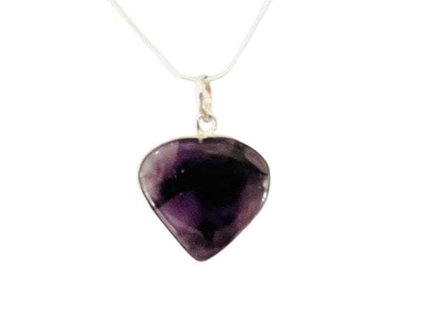 Amethyst Heart Pendant with frame