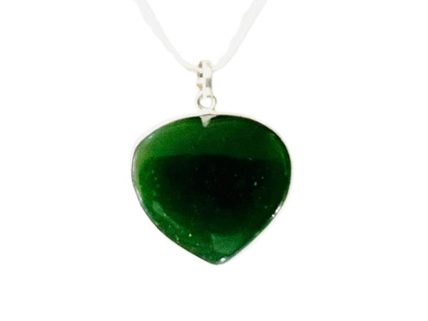 Green Aventurine Heart Pendant with frame