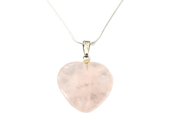 Rose Quartz Heart Pendant