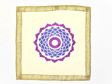 Ahimsa Silk Meditation Mat - Purple
