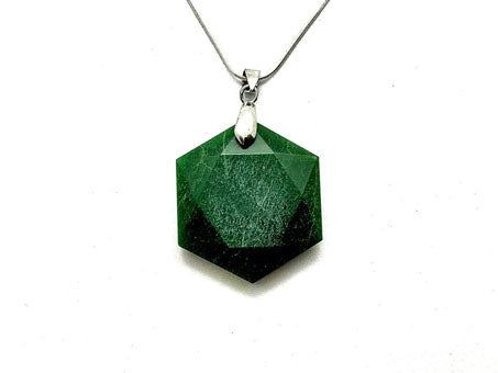 Green Aventurine Star of David Pendant-Hook
