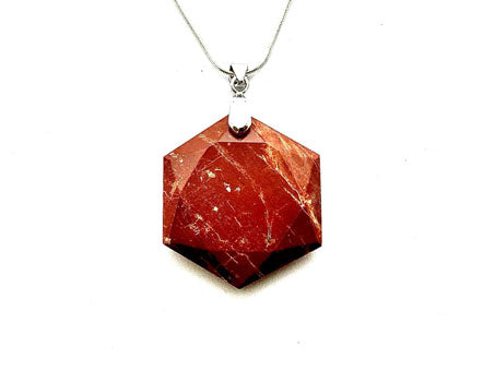 Red Jasper Star of David Pendant-Hook