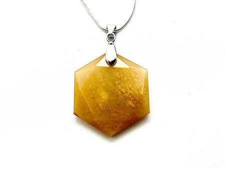 Yellow Aventurine Star of David Pendant-Hook